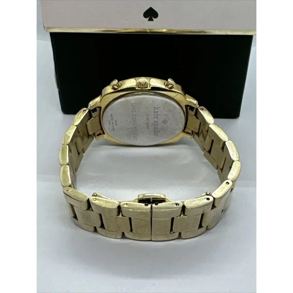 Kate Spade New York 0100 Women's Gold Stainless Steel Analog Dial Watch JNA160